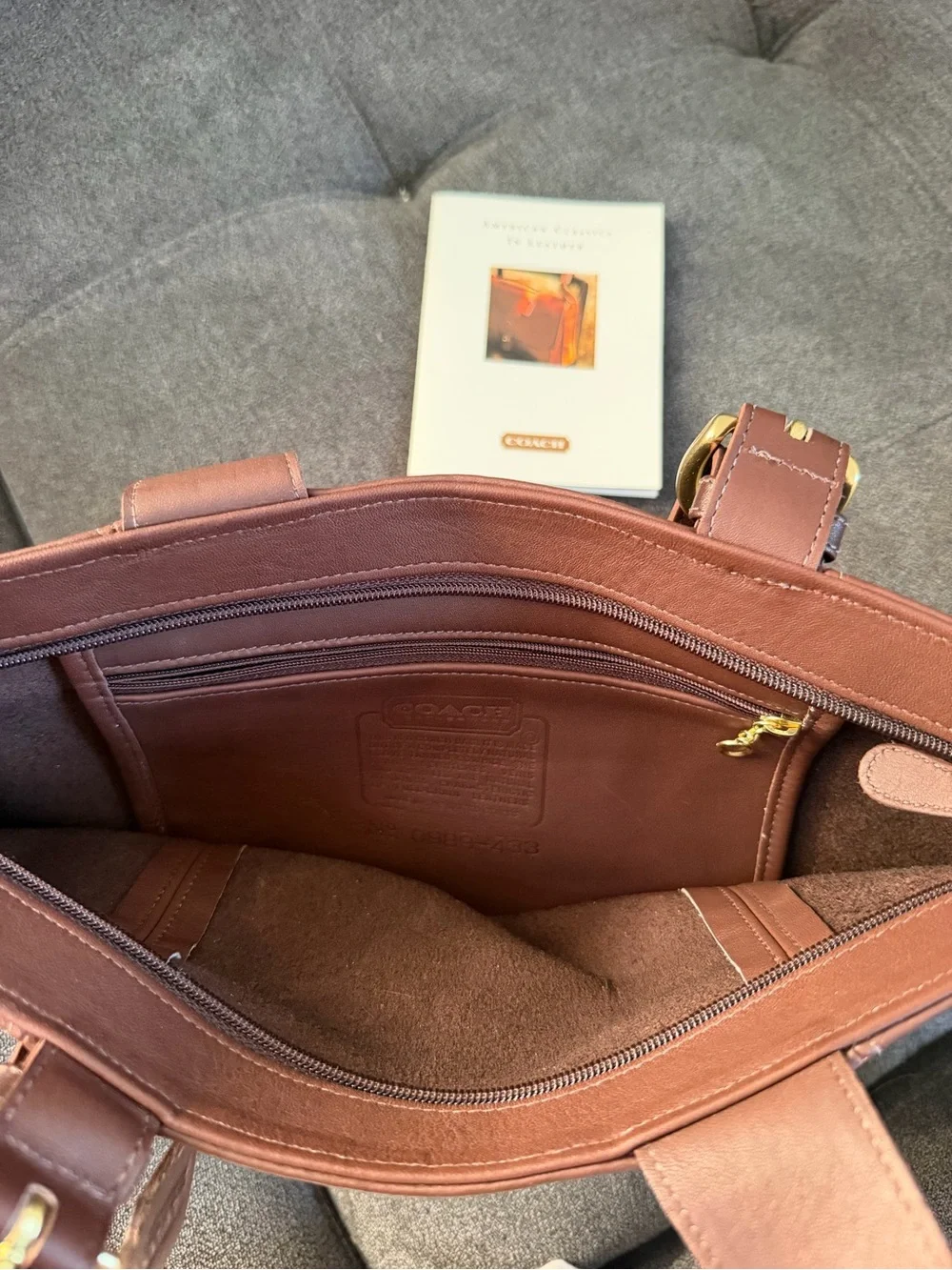 Vintage Coach Waverly Tote 4133 - Mahogany Brown Leather (1999, USA)